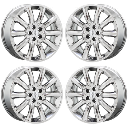 20" Lincoln MKT MKX Bright Chrome wheels rims Factory OEM set 3825