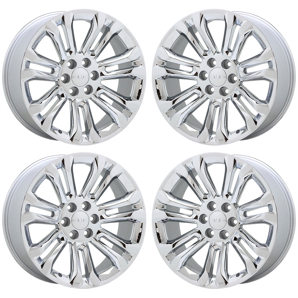NEW 22" GMC Sierra 1500 Yukon Chrome wheels rims Factory OEM set 5666