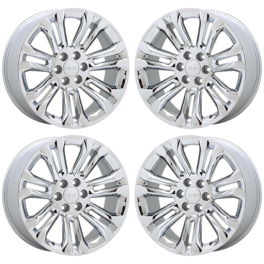 NEW 22" GMC Sierra 1500 Yukon Chrome wheels rims Factory OEM set 5666
