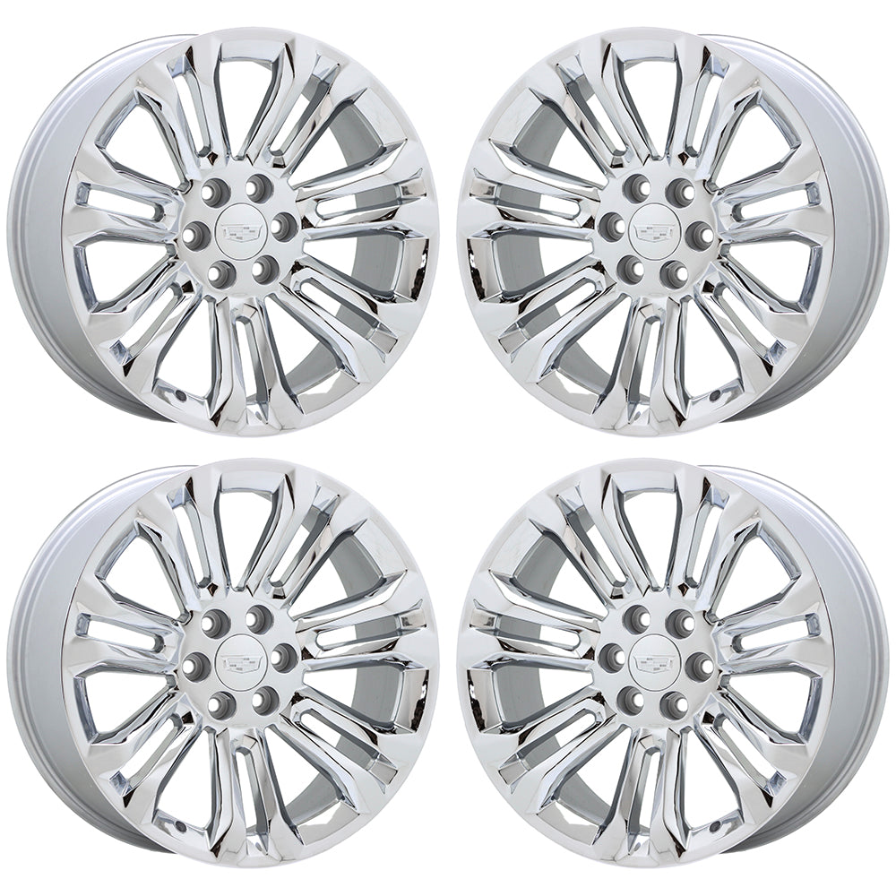 NEW - 22" Cadillac Escalade Chrome wheels set Factory Original OEM GM 5666