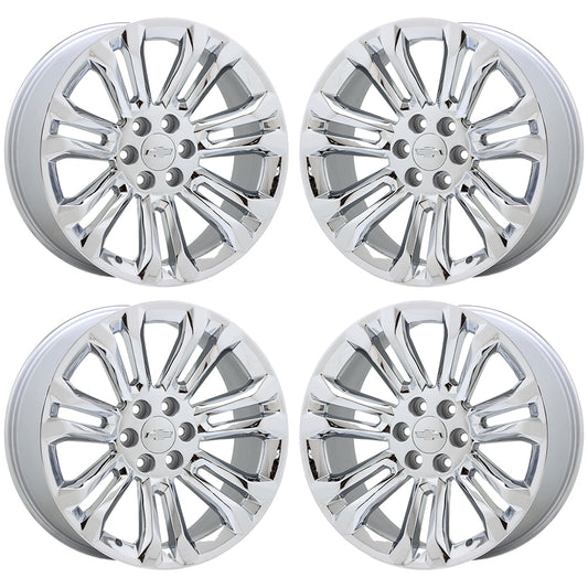 NEW 22" Chevrolet Silverado 1500 Tahoe Suburban Chrome wheels set Factory 5666