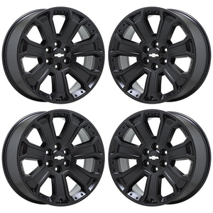 22" Escalade Silverado SIerra Satin Black wheels rims OEM CK162 5661