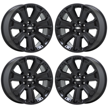 22" Escalade Silverado SIerra Satin Black wheels rims OEM CK162 5661 EXCHANGE