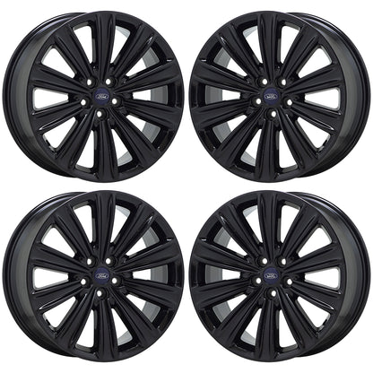 20" Ford Explorer Gloss Black wheels rims Factory OEM set 10269 EXCHANGE