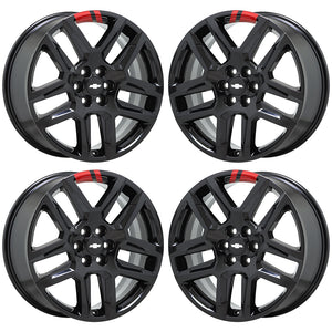 20" Chevrolet Traverse Black RL wheels rims Factory OEM 2018-2021 set 4 5849