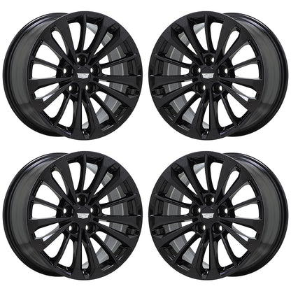 18" Cadillac CT6 CTS XTS Gloss Black wheels rims Factory OEM set 4761