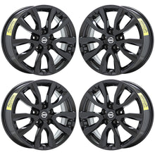 Load image into Gallery viewer, 17&quot; Nissan Rogue Midnight Edition Black wheels rims Factory OEM set 4 62746
