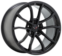 Load image into Gallery viewer, 19x10 20x12 Corvette C7 GrandSport black wheels rims Factory OEM 5595
