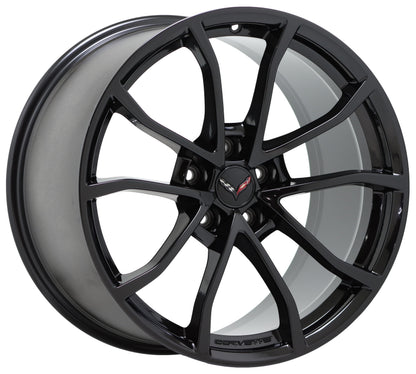 19" 20" Corvette GS C7 Gloss Black wheels rims Factory OEM GM 5542 5543 EXCHANGE