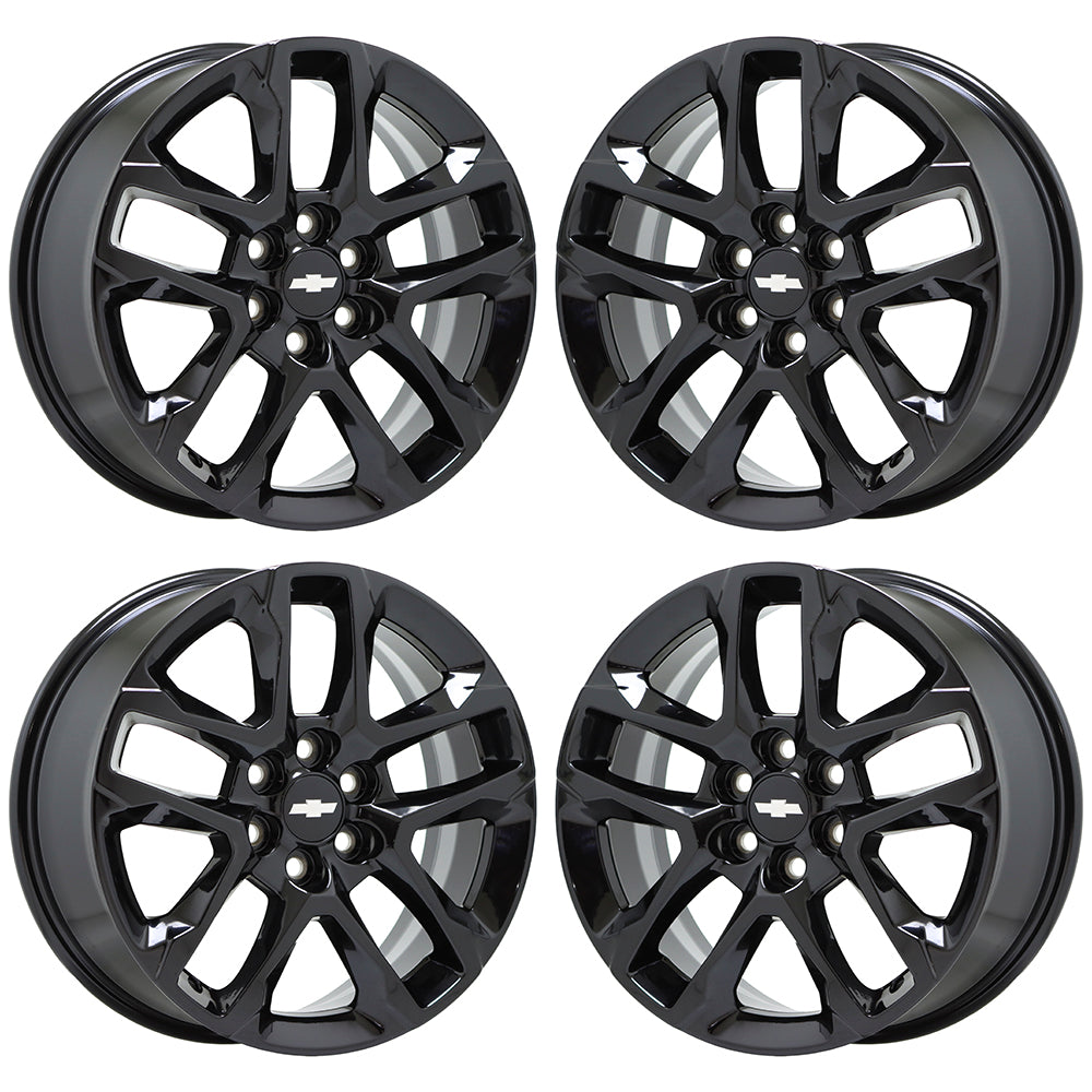 18" Chevrolet Traverse Gloss Black wheels rims Factory OEM set 5843
