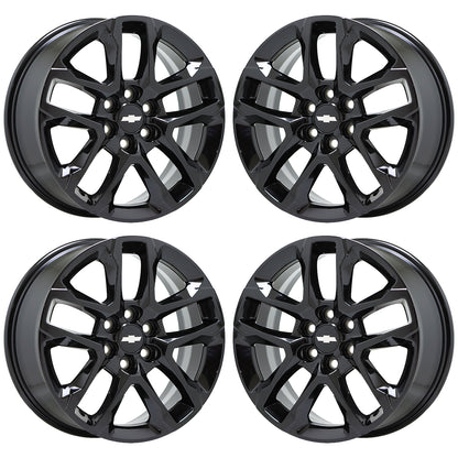 18" Chevrolet Traverse Gloss Black wheels rims Factory OEM set 5843