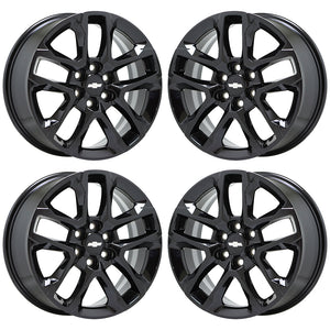 18" Chevrolet Traverse Blazer Gloss Black wheels OEM set 5843 EXCHANGE