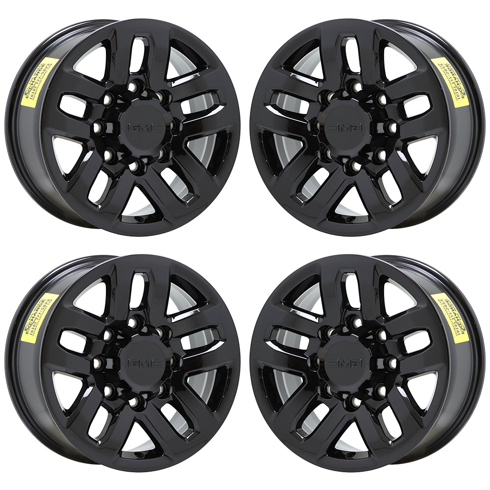 18" GMC Sierra 2500 3500 Truck Black wheels rims Factory OEM set 4 5709 EXCHANGE