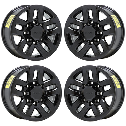 18" GMC Sierra 2500 3500 Truck Black wheels rims Factory OEM set 4 5709 EXCHANGE