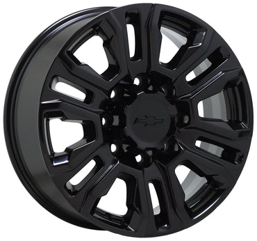 20" Chevy Silverado 2500 3500 Gloss Black wheels rims Factory OEM set 5957
