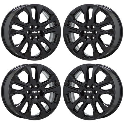 20" Chevrolet Traverse Gloss Black wheels rims Factory OEM set 5848 EXCHANGE