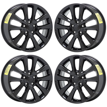 20" Jeep Grand Cherokee Altitude Gloss Black wheels rims OEM 9157 9168 EXCHANGE