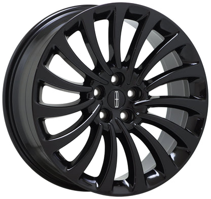 20" Lincoln Aviator Gloss Black wheels rims Factory OEM set 10189 EXCHANGE