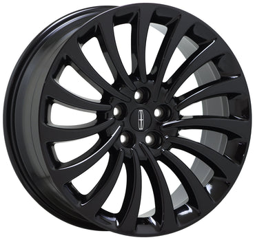 20" Lincoln Aviator Gloss Black wheels rims Factory OEM 2020-2024 set 10189