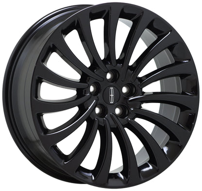 20" Lincoln Aviator Gloss Black wheels rims Factory OEM 2020-2024 set 10189