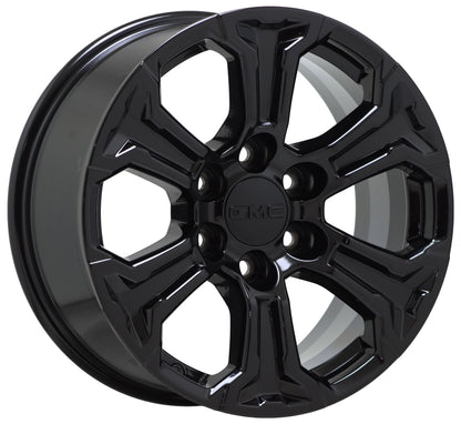 18" GMC Sierra Yukon 1500 Truck Gloss Black wheels rims Factory OEM set 5910