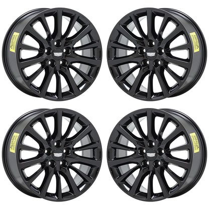 19" Cadillac CT6 XTS Gloss Black wheels rims Factory OEM GM set 4762