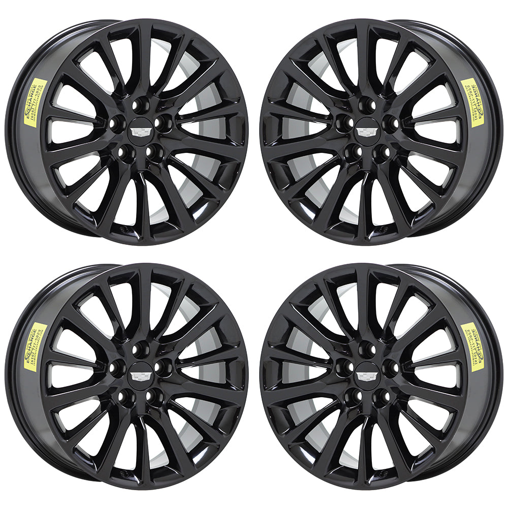 19" Cadillac CT6 Gloss Black wheels rims Factory OEM set 4762 EXCHANGE