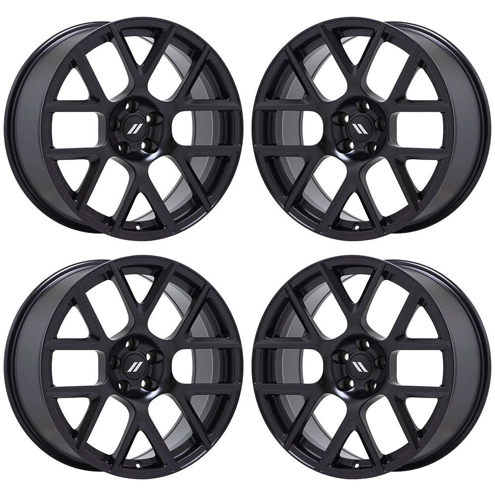 20x9 Dodge Charger Challenger ScatPack black satin wheel rim Factory O