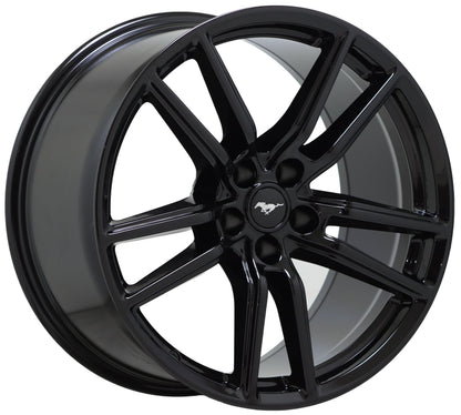 20" Ford Mustang Shelby GT500 Gloss Black wheels OEM set 10278 10279 EXCHANGE