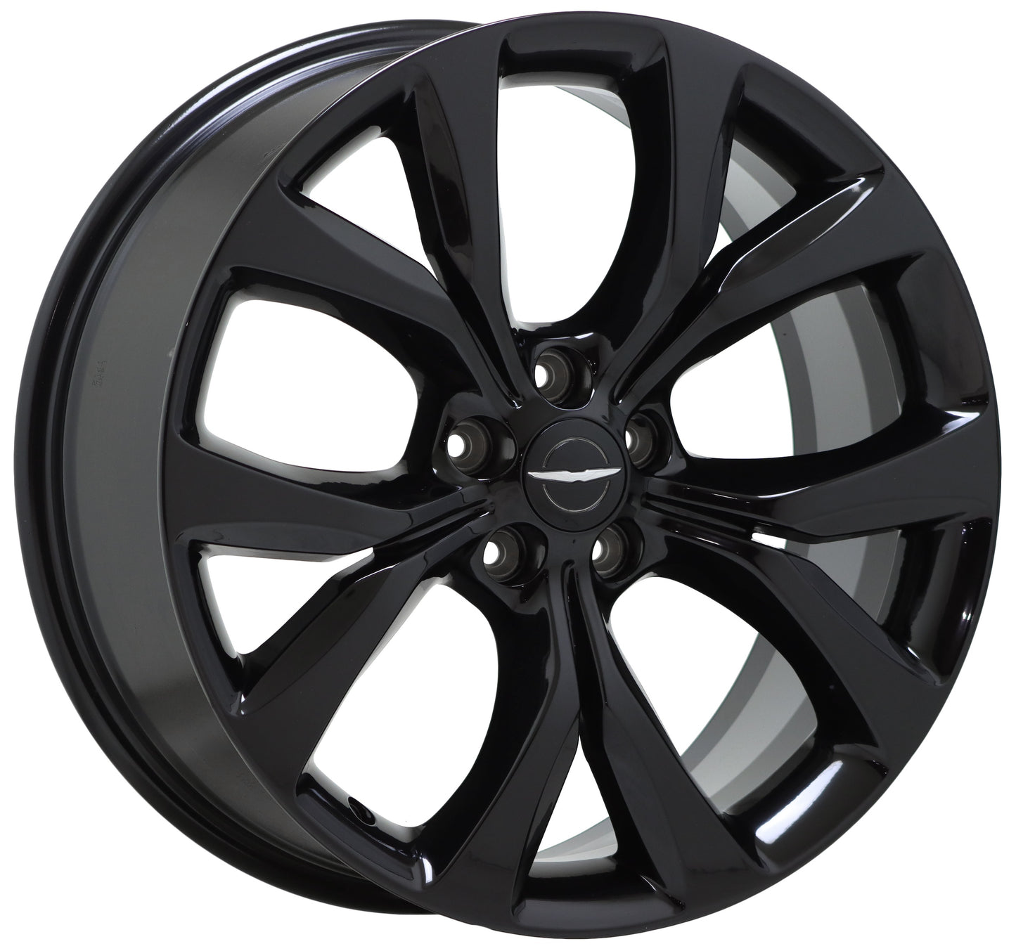 19" Chrysler 200 Gloss Black wheels rims Factory OEM 2015 2016 2017 set 4 2515