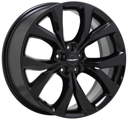 19" Chrysler 200 Gloss Black wheels rims Factory OEM 2015 2016 2017 set 4 2515
