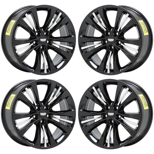 20" Cadillac CT6 Black wheels rims Factory OEM set 4764