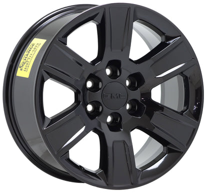 20" GMC Sierra Yukon 1500 Truck Black wheels rims Factory OEM set 5650 EXCHANGE