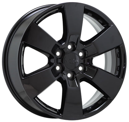 20" Chevrolet Traverse Gloss Black wheels rims Factory OEM 2009-2017 set 5406