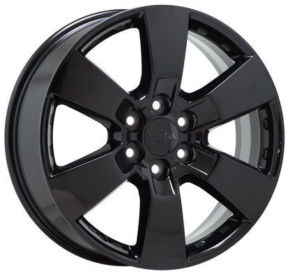 20" Chevrolet Traverse Gloss Black wheels rims Factory OEM 2009-2017 set 5406