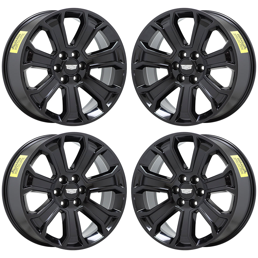 22" Cadillac Escalade Gloss Black wheels rims Factory OEM CK163 5665 EXCHANGE