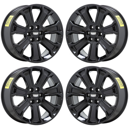 22" Cadillac Escalade Gloss Black wheels rims Factory OEM CK163 5665 EXCHANGE
