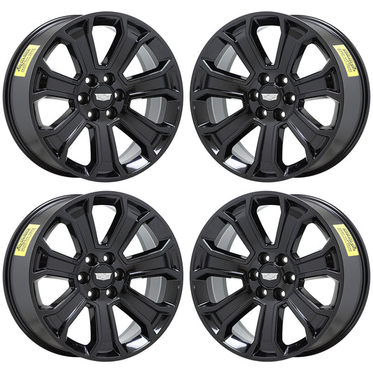 22" Cadillac Escalade Gloss Black wheels rims Factory OEM CK163 5665 EXCHANGE