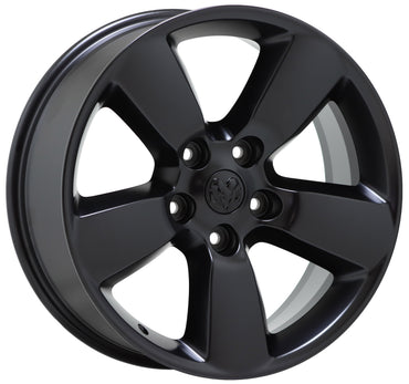 20" Dodge Ram 1500 Truck Satin Black wheels rims Factory OEM set 4 2495