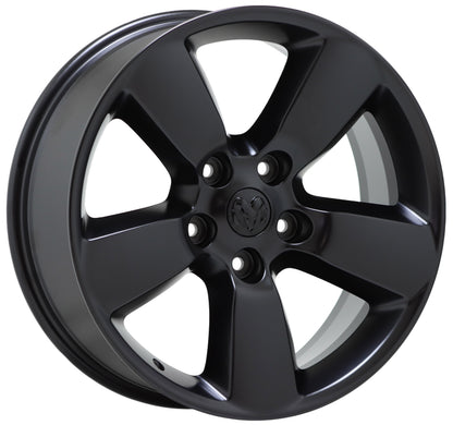 20" Dodge Ram 1500 Truck Satin Black wheels rims Factory OEM set 4 2495