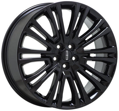 20" Lincoln MKX Gloss Black wheels rims Factory OEM set 2016-2018 10075 EXCHANGE