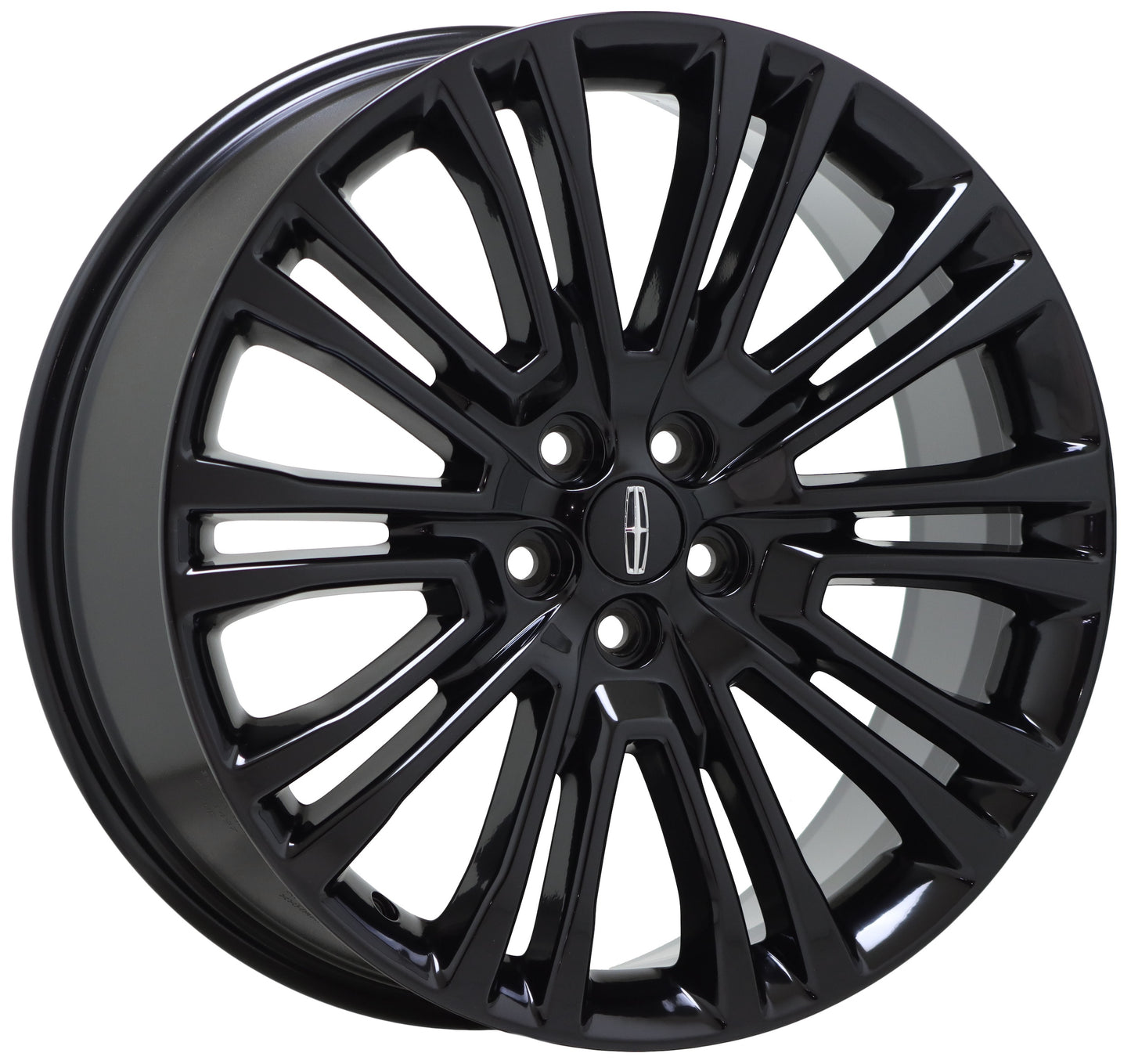 20" Lincoln MKX Gloss Black wheels Factory OEM set 2016-2018  10075