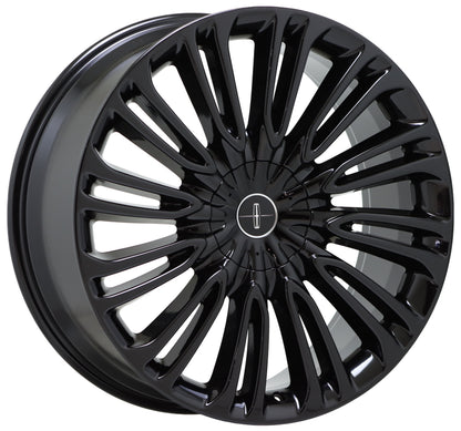 22" Lincoln Aviator Gloss Black wheels rims Factory OEM  set 10242 EXCHANGE