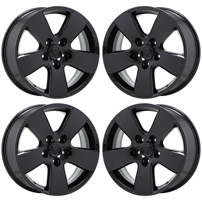 20" Dodge Ram 1500 Truck Gloss Black wheels rims Factory OEM set 2363 EXCHANGE