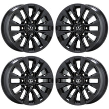 Load image into Gallery viewer, 18&quot; Lexus GX460 black wheels rims Factory OEM set 4 74297
