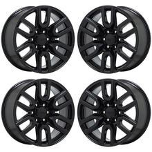 Load image into Gallery viewer, 20&quot; GMC Sierra Yukon 1500 Truck Gloss Black wheels rims Factory OEM GM set 5914

