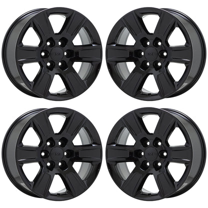 20" GMC Sierra Yukon 1500 Truck Gloss Black wheels rims Factory OEM set 4 5650