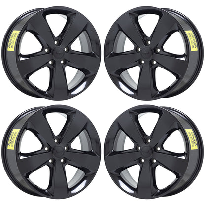 20" Jeep Grand Cherokee Dodge Durango Black wheels rims Factory OEM set 9137