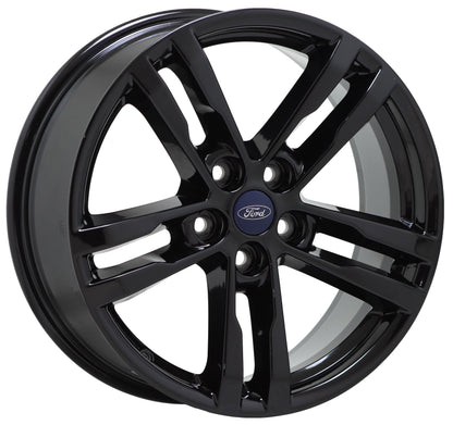18" Ford Explorer Gloss Black wheels rims Factory OEM set 10266 EXCHANGE