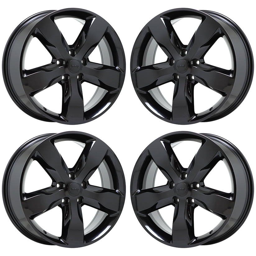 Jeep Premium Factory OEM Wheels Rims Stock Replacement Chrome Black ...